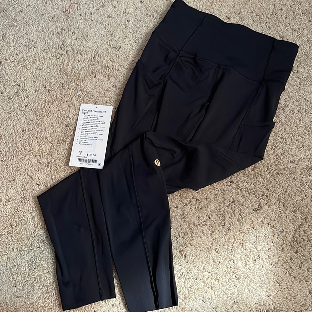 Lululemon fast and free HR 7/8 tight